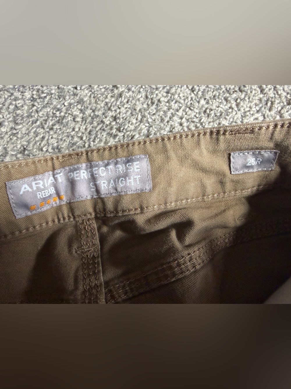 Ariat Brown Cargo Work Pants with Utility Pocket - Picture 14 of 16
